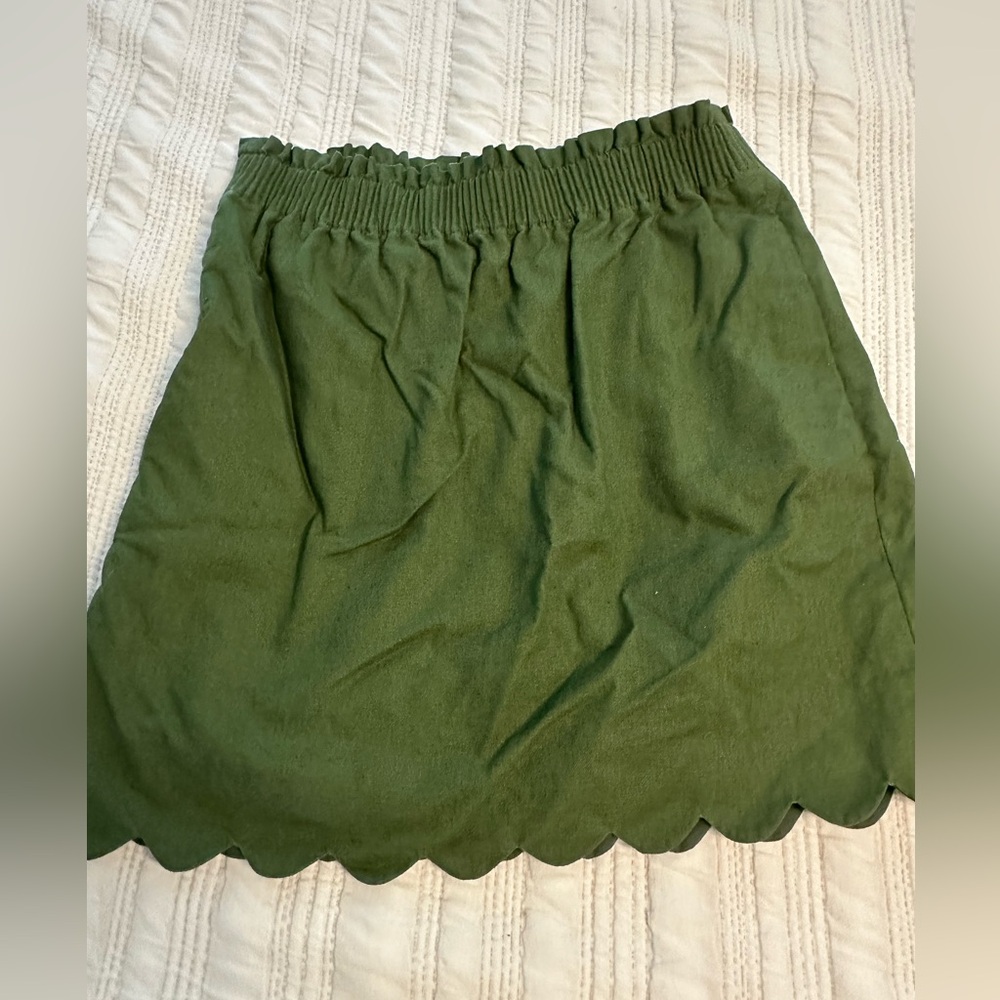 Jcrew scalloped skirt